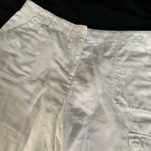 J.Jill White Linen Shorts - Size 14 NWOT